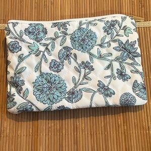 LOFT White and Tan Pouch